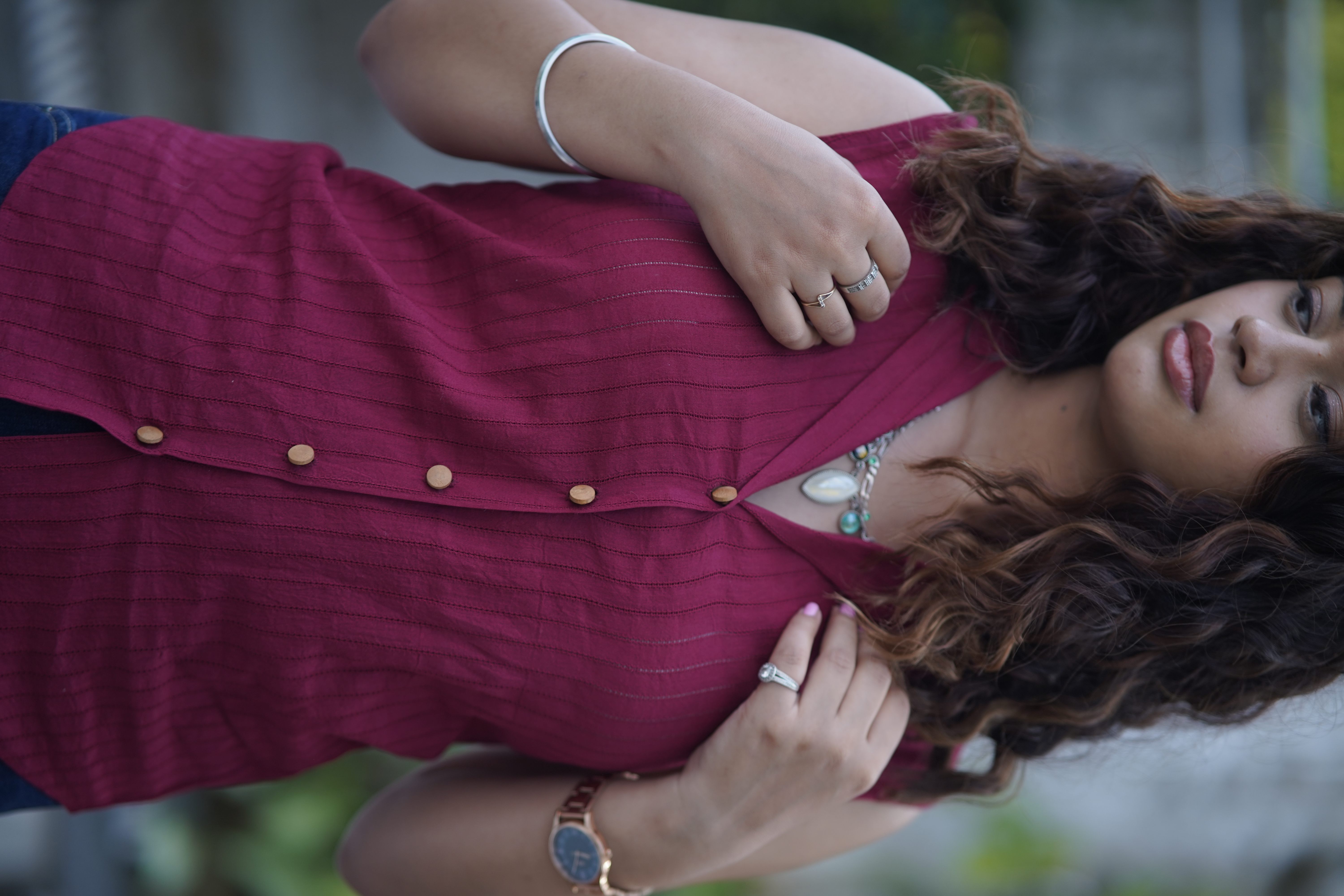 Cotton sleeveless shirt 