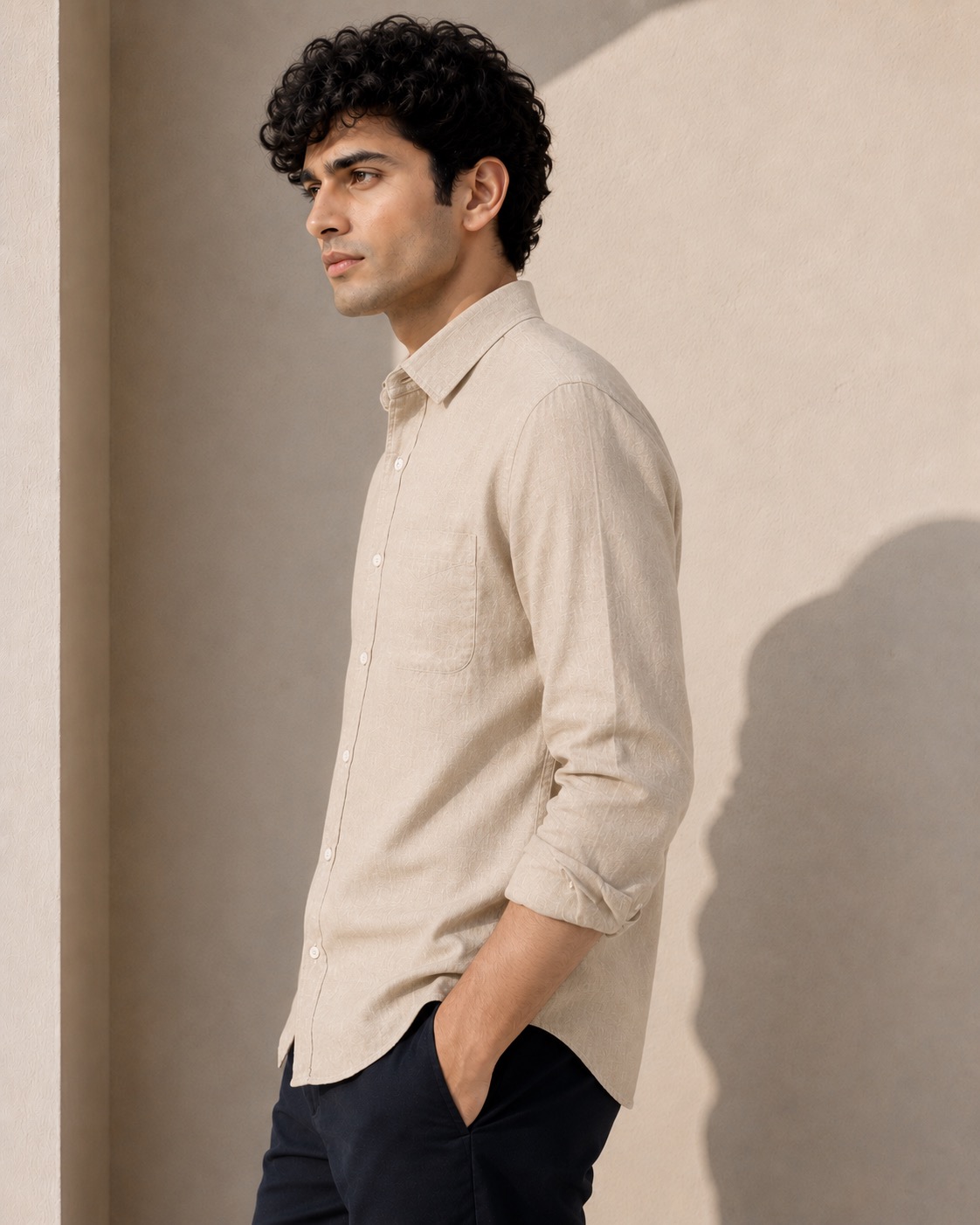 Desert Sand Cotton-Linen Shirt 2