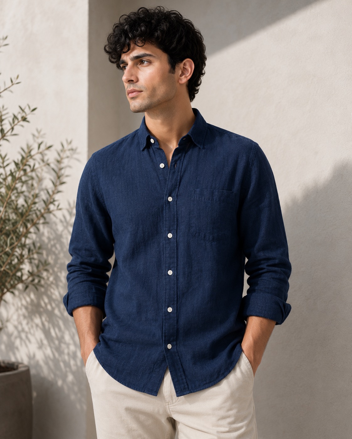 Midnight Coast Linen Shirt